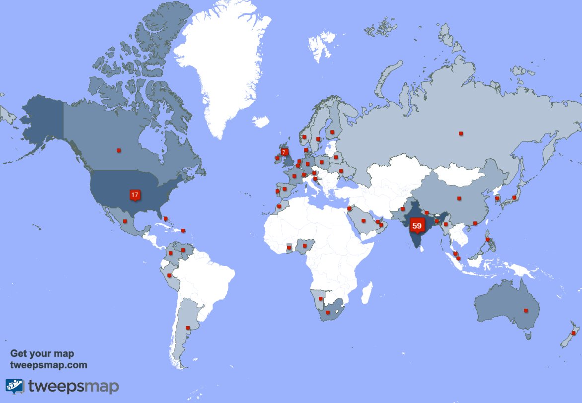Special thank you to my 4 new followers from Ireland, and more last week. tweepsmap.com/!nitinSPEAKs