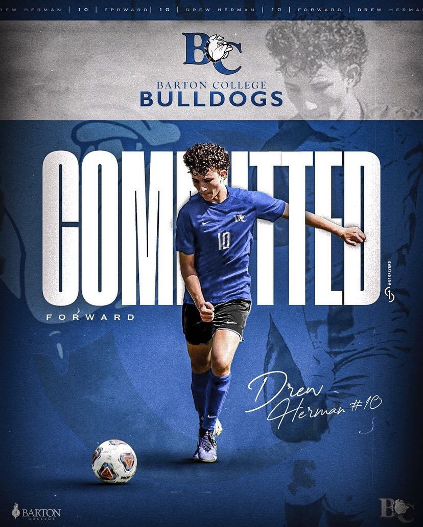 Congratulations to Drew Herman on his commitment to play collegiate soccer at Barton College! Very proud of you, Drew! Good luck next year! #GoBulldogs #BartonBold #BCBulldogs @BartonAthletics 

#OnwardTogether #GoCougars #WFCougarPride 🐾💙⚽️❤️🐾