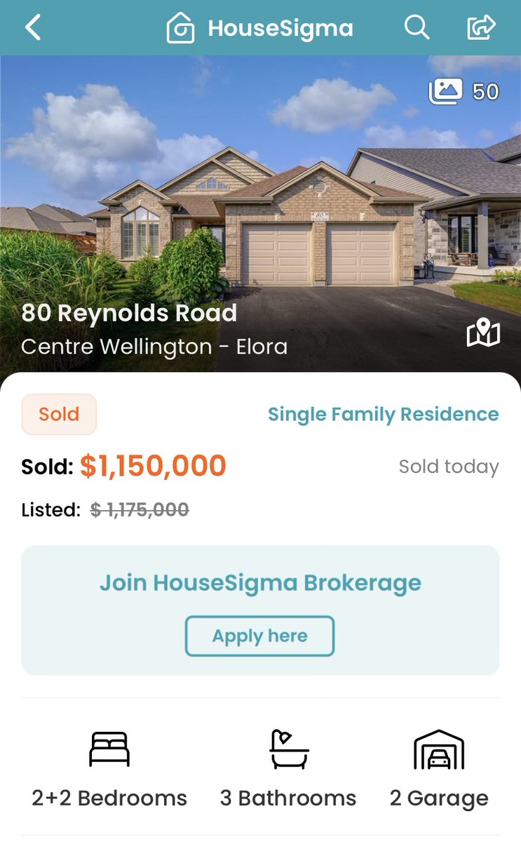 OntHousingMrkt's tweet photo. Almost double the price in 4.5yrs for this place in #ELORA. Looking for a 14% annual return on investment? Just buy #CANADIANRE. Real estate will make u rich here. Cant get those returns in the stock market. Good luck saving #FTHB. #TORE #GTA #RE #Realestate #KW #Waterloo #onpoli https://t.co/zxzXdWFQt3
