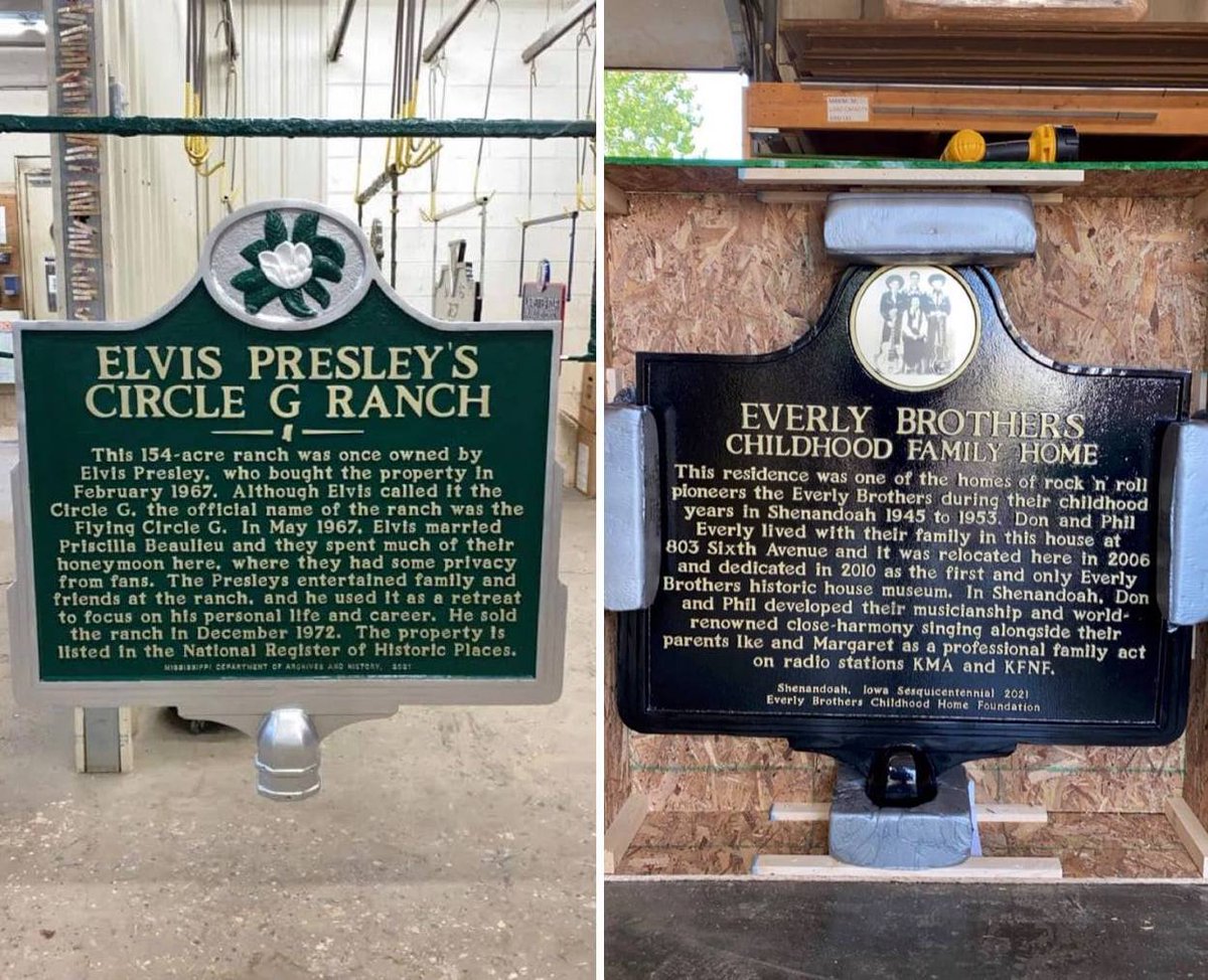 In honor of #NationalHistoricMarkerDay April 28, we’re sharing an #article from our founder about her #historicmarker projects for #Elvis + the #EverlyBrothers! 🎙️🎶🎸 musiclandmarks.org/post/from-our-…  Join us in celebrating #musiclandmarks April 28 🎉  at  musiclandmarks.org! 🪧🏠🎶