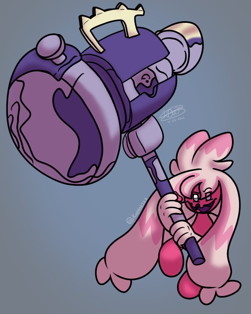 katpink123's tweet photo. I drew #Tinkaton from #PokemonScarletViolet.

[#Pokemon #PokemonTinkaton #PokemonScarlet #PokemonViolet] https://t.co/wv52xIUEfA
