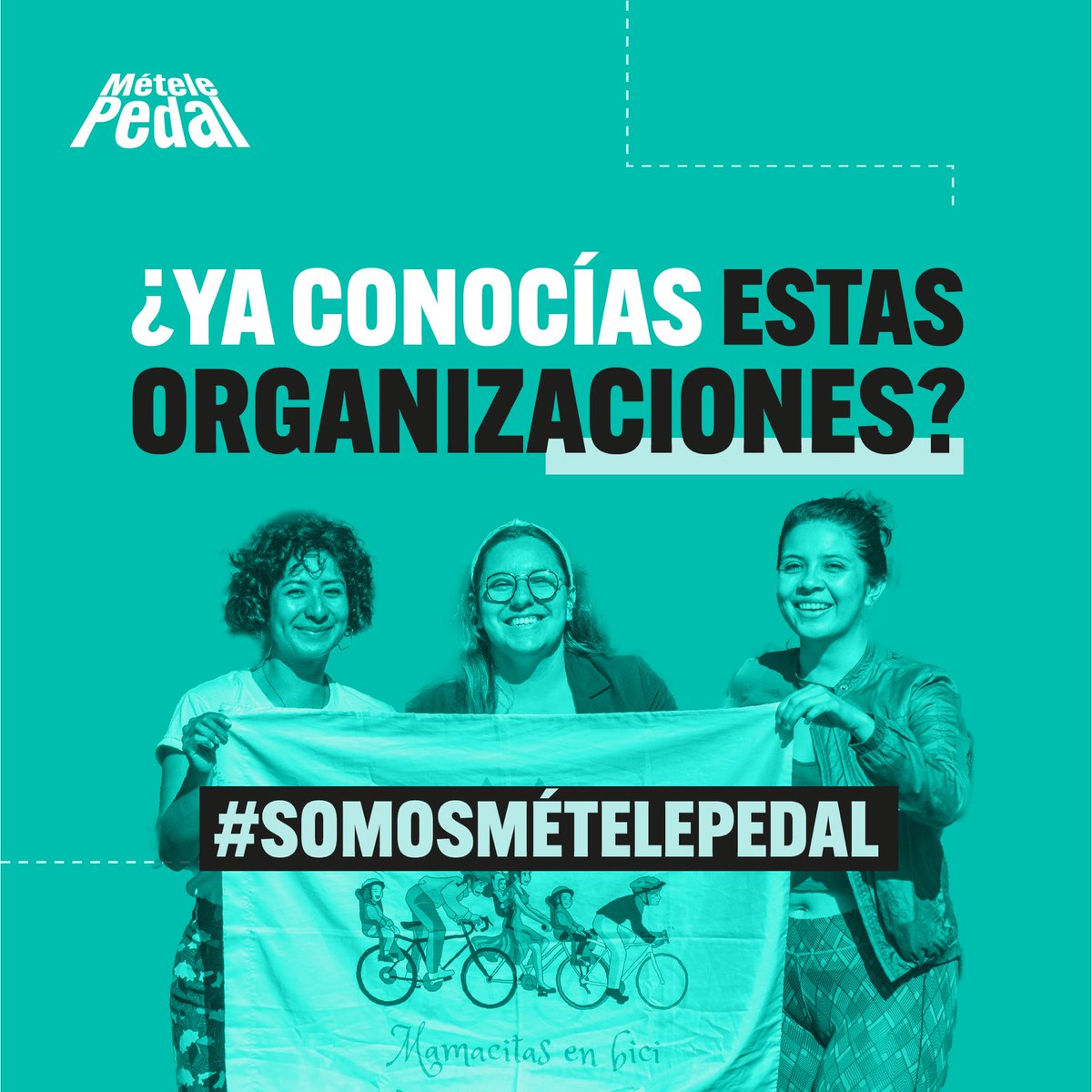 MetelePedal's tweet photo. ¡Conoce las organizaciones co-creadoras de #MételePedal! 

🗣️¿Quieres saber quiénes más hacen parte de esta iniciativa? ¡Síguenos! #SomosMetelePedal 🚲 https://t.co/x82mBpZqJg