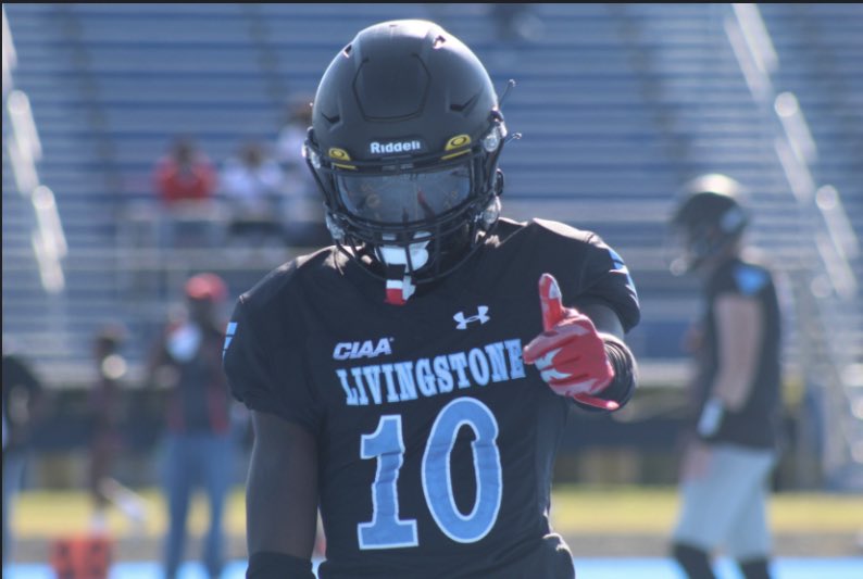 jonescaleb321's tweet photo. I am very thankful and blessed to receive an offer from Livingstone College @CoachWTrenchMob #GOBLUEBEARS https://t.co/TjmXcPdXRD