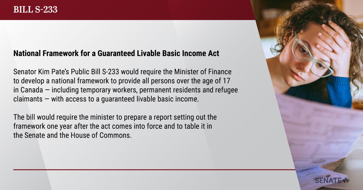 SenateCA's tweet photo. .@KPateontheHill's Bill #S233 has been adopted at second reading in the Senate and referred to the Senate Committee on National Finance: https://t.co/1MQ91edosE

#SenCA #cdnpoli https://t.co/FIajf63Qri