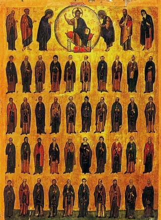 since33's tweet photo. Bright Wednesday

On Bright Wednesday we commemorate the holy monastic Fathers who have shone forth on the God-trodden Mt Sinai.

Icon: Saints slain at Mt Sinai https://t.co/s6ysG6Fhf9