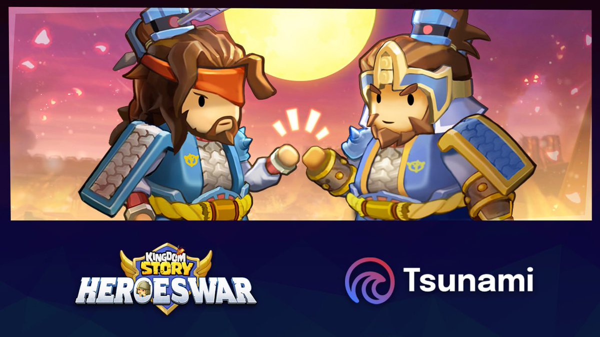 Happy to announce our next partner, @Tsunamifund_  

Tsunami is a decentralized multi-chain fundraising platform. (Supporting #EVM, #zkSync)💰

To expand the Kingdom Story ecosystem, we will find a great collaboration point. 🤝

#partnership #web3community #Freemint #Free2Play