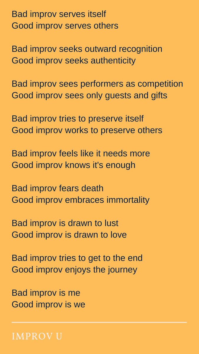 So true!

#improv #acting