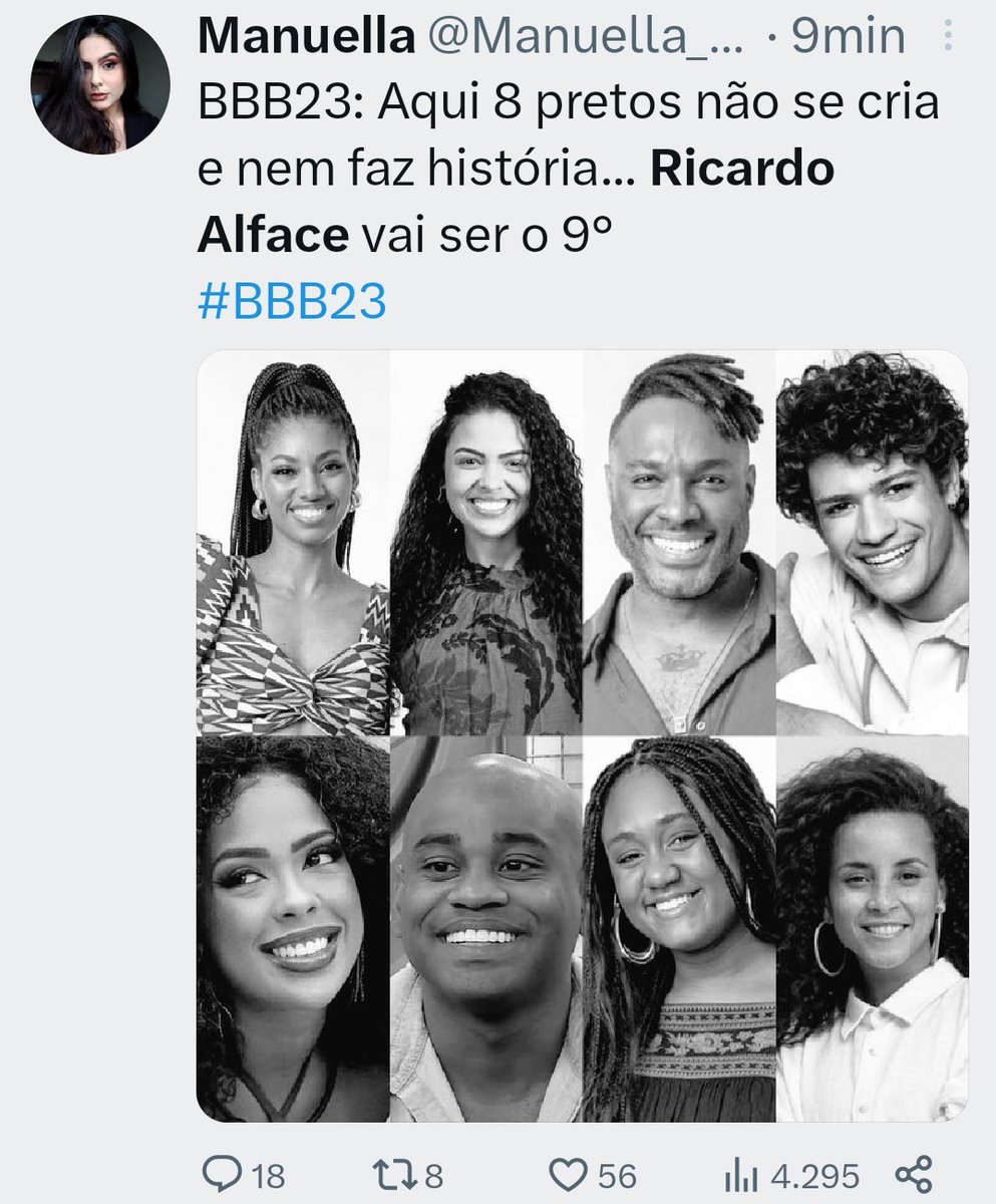 DuniaMuller's tweet photo. @chicobarney O @bbb mais racista da história. 
Inacreditável https://t.co/CYDams0dth