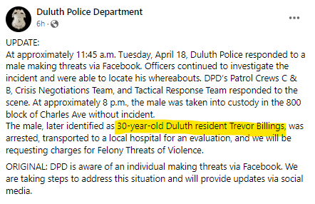 CrimeWatchMpls on Twitter: "Turtleboy Duluth has been taken into