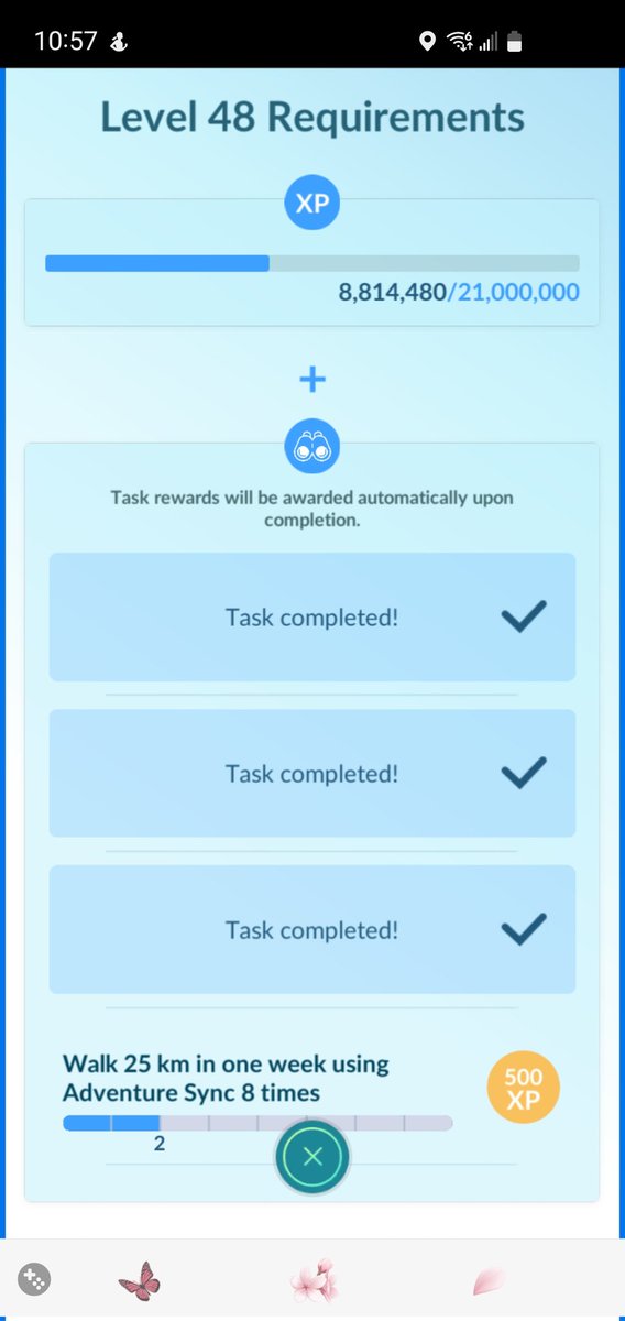 BlackUniGryphon's tweet photo. 8.8+ MILLION XP! ๐
#XPCheckIn #CurrentXP #Level47 #TheRoadToLevel50 #TheGrindIsReal!
#PokemonGo #MyPokemonGoLife #MyPokemonGoCareer #Goals
#GonnaMakeIt! ๐ถโโ๏ธ ๐
#Hardcore! https://t.co/SdBwPPyEUZ