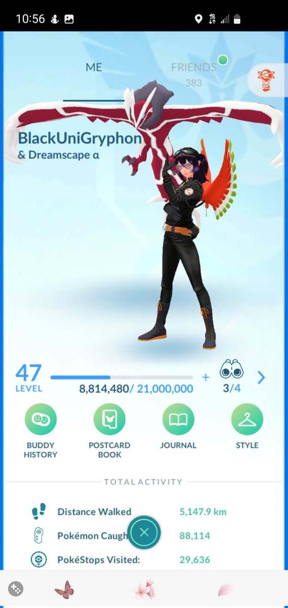 BlackUniGryphon's tweet photo. 8.8+ MILLION XP! ๐
#XPCheckIn #CurrentXP #Level47 #TheRoadToLevel50 #TheGrindIsReal!
#PokemonGo #MyPokemonGoLife #MyPokemonGoCareer #Goals
#GonnaMakeIt! ๐ถโโ๏ธ ๐
#Hardcore! https://t.co/SdBwPPyEUZ