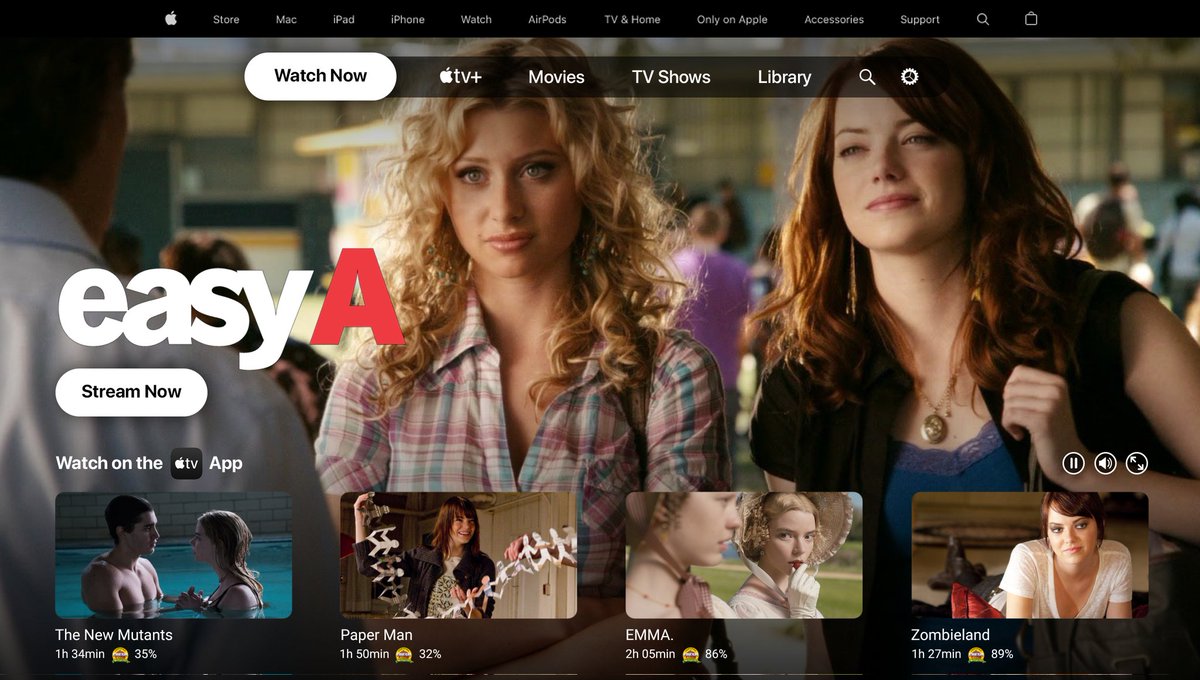 RPAppleTV's tweet photo. #AppleTVRP โ Easy A | ๐๐ฝ๐ฝ๐น๐ฒ ๐ง๐ฉ+
#EasyARP produced by Sony Pictures. Get it now on the Apple TV app. https://t.co/VZbZtWg9Bn