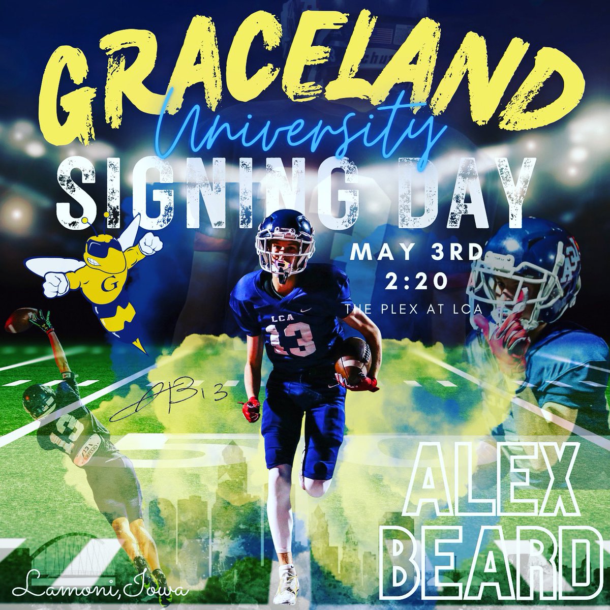 FROM LCA TO GRACELAND SIGNING DAY IS APPROACHING! COME JOIN US TO CELEBRATE THE BEGINNING OF HIS NEXT JOURNEY!!