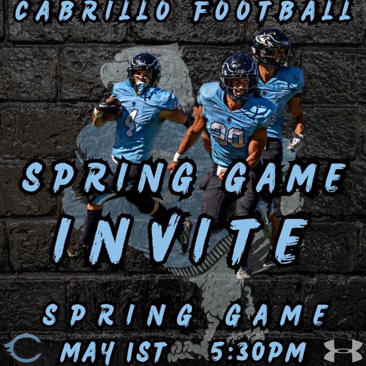 andyvaldez08's tweet photo. @CoachRomero_CC for the invite to Cabrillos spring football game https://t.co/rZt8Dk5qBO