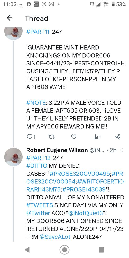 iNotQuiet3's tweet image. #PART13-247
@POTUS'S;@VP'S;#CABINET'S;@CanadianPM AKA @JustinTrudeau

#DITTO ANYALL OF NONALTERED #tweets SINCE DAY ONE VIA MY ONLY @Twitter ACCOUNT/"@iNotQuiet3".

AND WHR/WHO ARE THESE DAMNEDEST'S)"@TRICIA_12@HOTMAIL AKA 2025832330 &amp;amp; WHO/WHOM FROM THE 1960S SENT THEM!