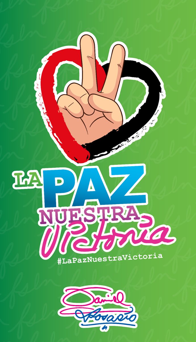 Celebramos, con orgullo, la paz que tanto le ha costado a nuestra #Nicaragua valiente; es nuestra mayor victoria y el tesoro que, con el FSLN a la vanguardia, cuidamos con tanto esmero.
No pudieron y jamás podrán.
 #LaPazNuestraVictoria <a href="/MarioFSLN19/">🅼🅰🆁🅸🅾 🇳🇮☭</a> <a href="/LaUvita22/">Uvita (R)</a> @IndiraGandhi__