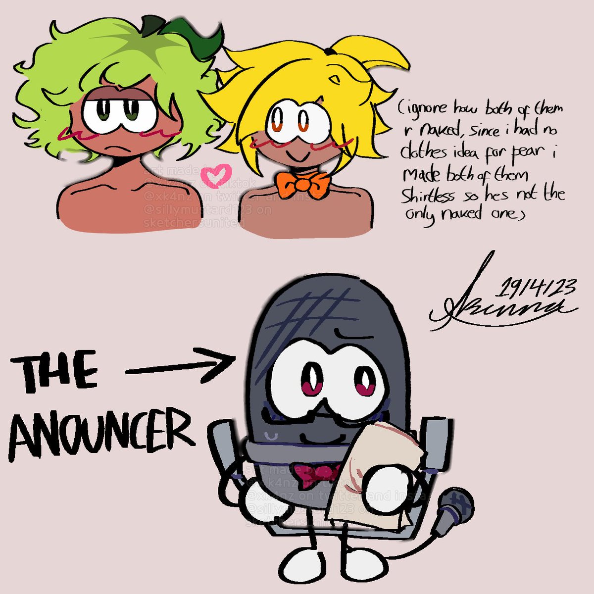 znk4x's tweet photo. To make it less weird that i posted the banana 3 times in a row i added an extra doodle, this is the last time ill draw him i swear

#shovelwaresbraingame #shovelwaresbraingamefanart https://t.co/sydhIMy0yK