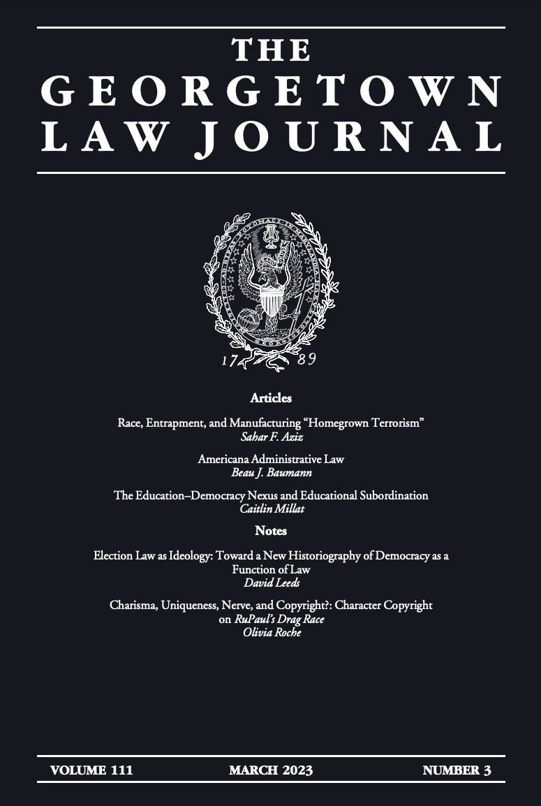 GeorgetownLJ's tweet photo. The third issue of Volume 111 is now available online! https://t.co/ajfLiHn0EM https://t.co/TZAZgUevch