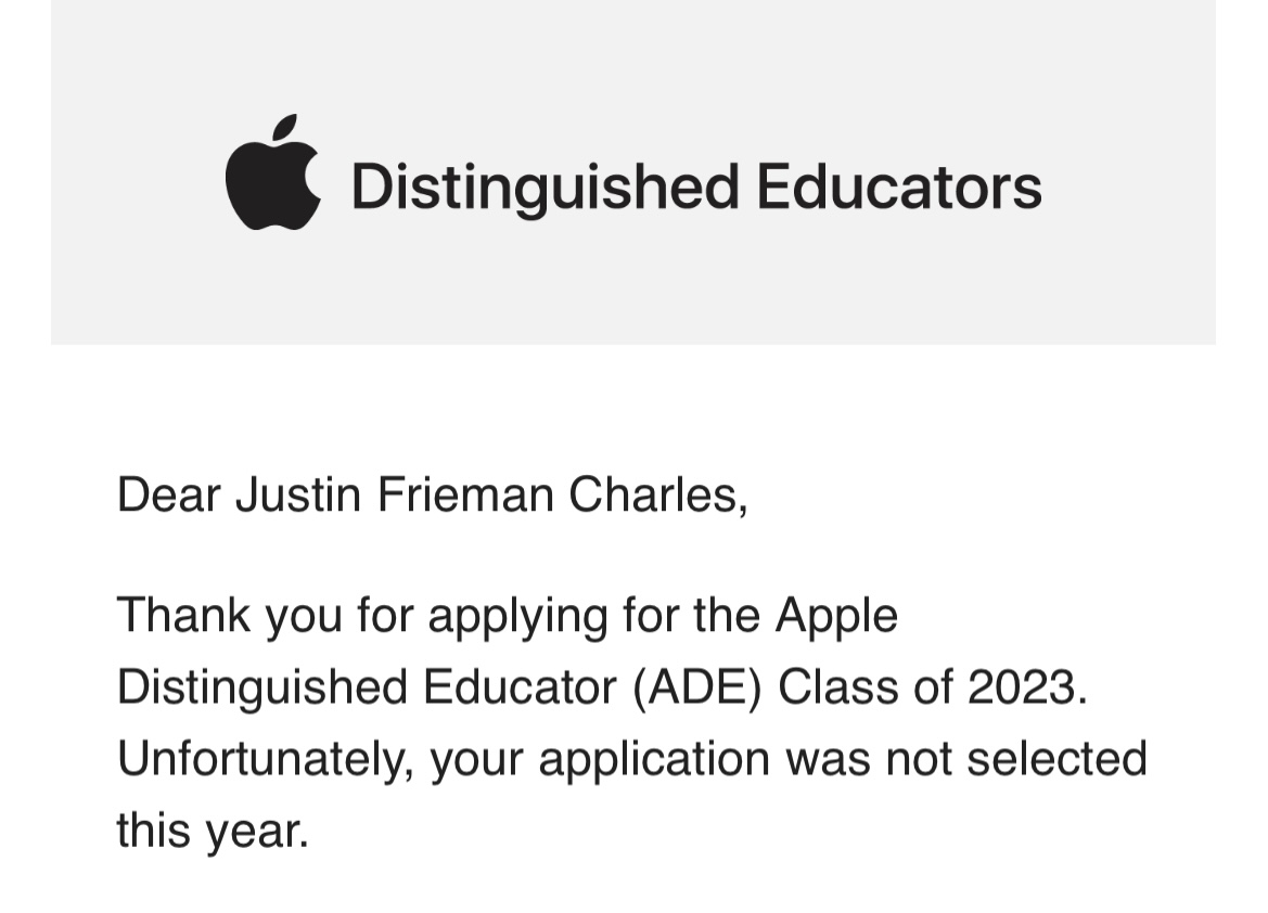 It is important to celebrate a rejection as the stepping stone it is on your way to success. Congratulations to everyone who was accepted. #ADE2023