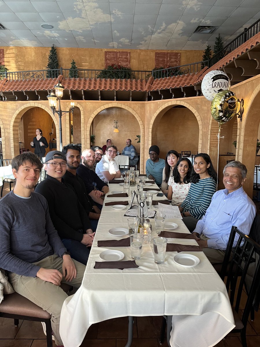 KamatlabND's tweet photo. Annual ⁦@KamatlabND⁩ group dinner at Carmela’s Italian Restaurant. This is also an occasion to say goodbye to ⁦⁦@MathewPreethi⁩ who is leaving us this week to join Intel. Thank you Preethi for wonderful 5 years ⁦@KamatlabND⁩ https://t.co/R52oR2So7x