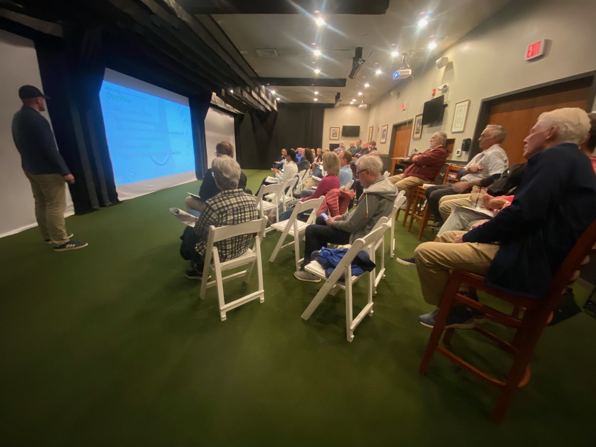 foreveryswing's tweet photo. Full house out at @PeaseGolf1 for our third Rules Clinic this spring run by our knowledgeable Tournament Staff.
It’s great to see so many golfers eager to learn the Rules of Golf! ⛳️
#nhga #nhgolf #rulesofgolf https://t.co/koC9ecKSuo