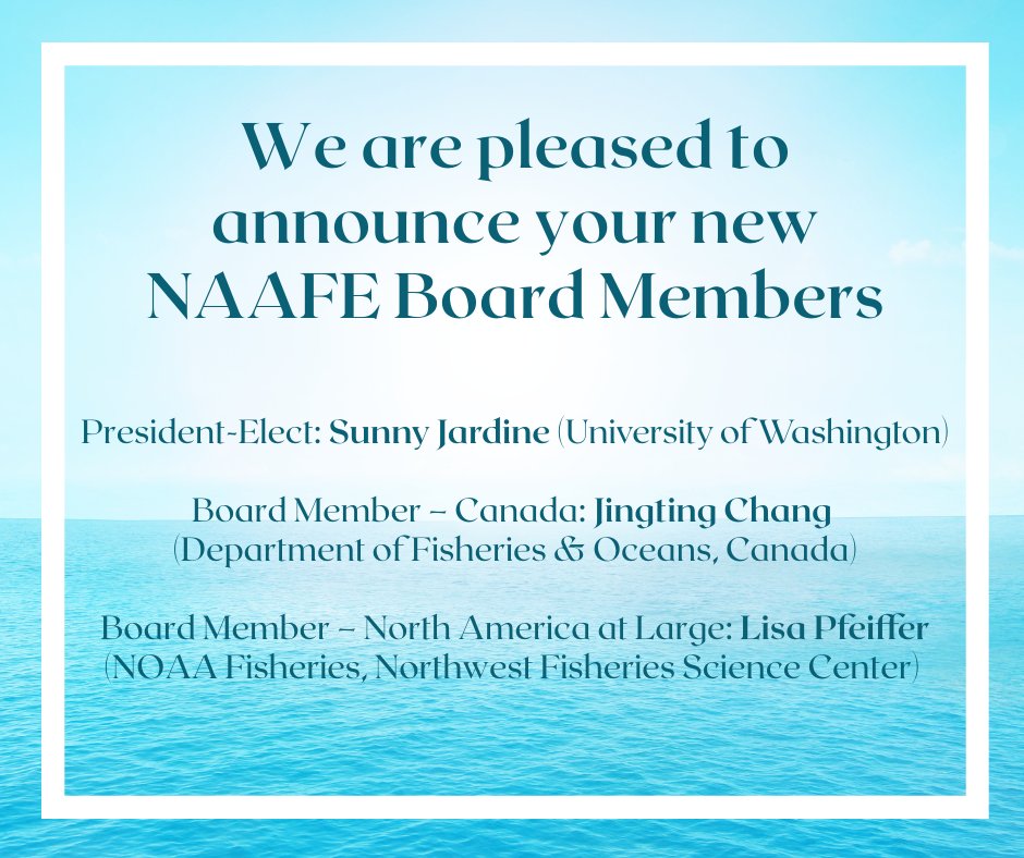 N. American Assoc. of Fisheries Economics & Trade tweet media