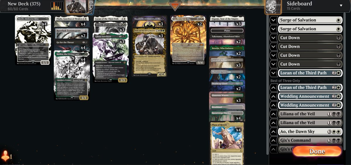 RyoxD_'s tweet photo. From 97% to top250 with abzan legends. Probably still worse than esper, sb can be improved

@fireshoes @mtgazone https://t.co/yBLFbstcvR
