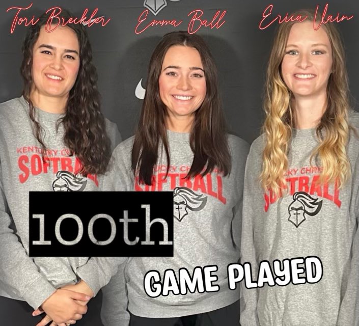 GoKnightsSB's tweet photo. As we traveled the country over the last 9 days, we had several individuals reach softball career MILEStones at KCU. And the best news is for our team: thereโs opportunity for more big moments next week as we clinched our berth to the AAC tourney! #successfulweek #readyformore https://t.co/WbNoRbevUR