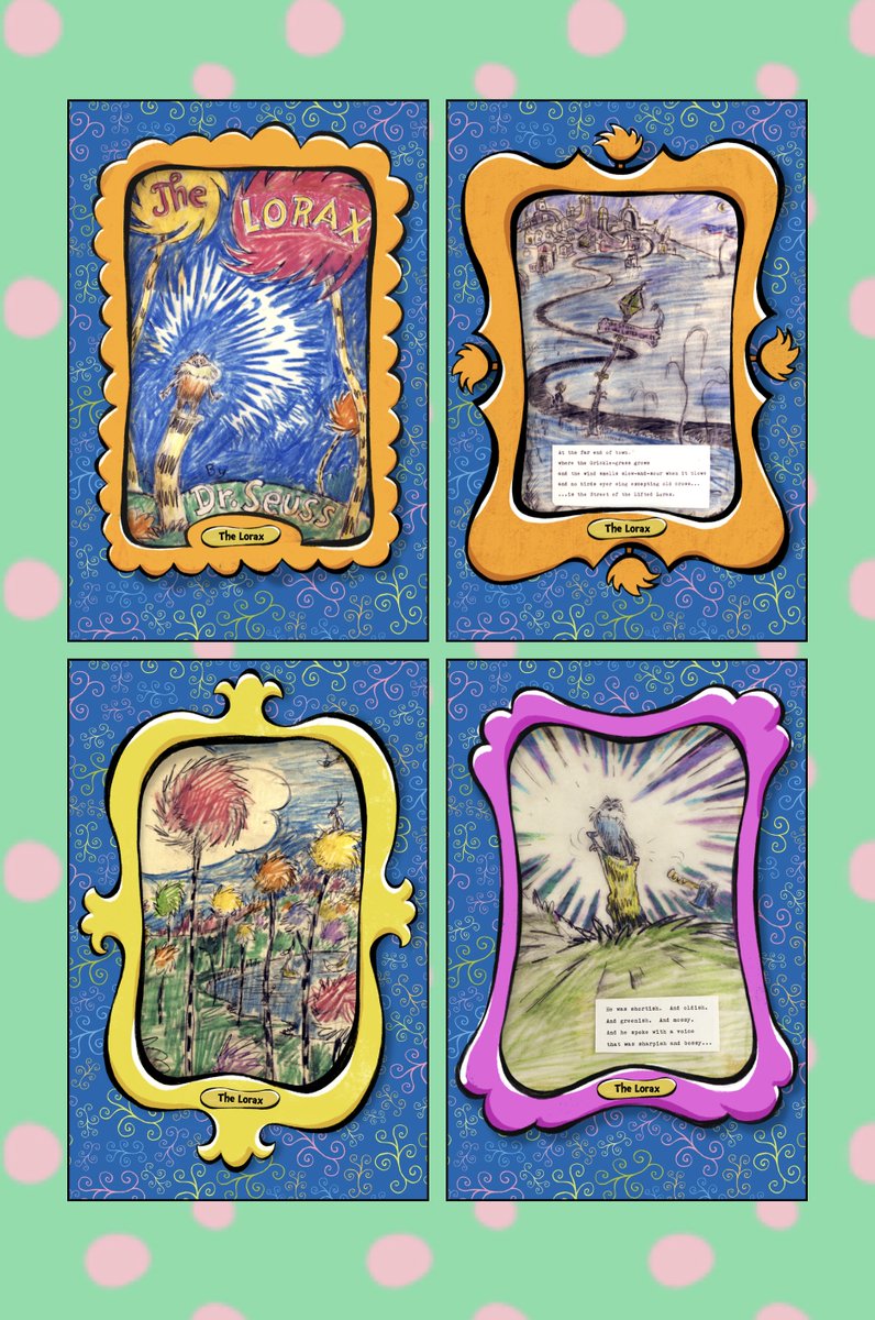 thefavcat's tweet photo. Color = joy.  The new set is packed with joy.

#seussibles #lorax #sketches #nft #drseussart https://t.co/6f9BWon9Op