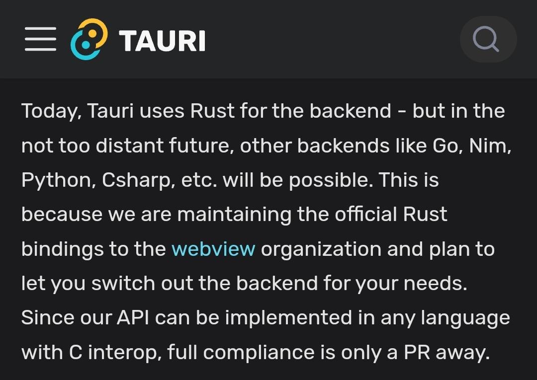 IonutBotizan's tweet photo. @ErikBjare @ThePrimeagen Yeah, I wouldn't be so sure...
I mean, it doesn't ship its own, like Electron, but it's still a WebView.
And the backend?... How long do you think it'll be until a Nodejs backend is provided? 😅

https://t.co/vv3scs7DPB https://t.co/HjNgPtMCwY