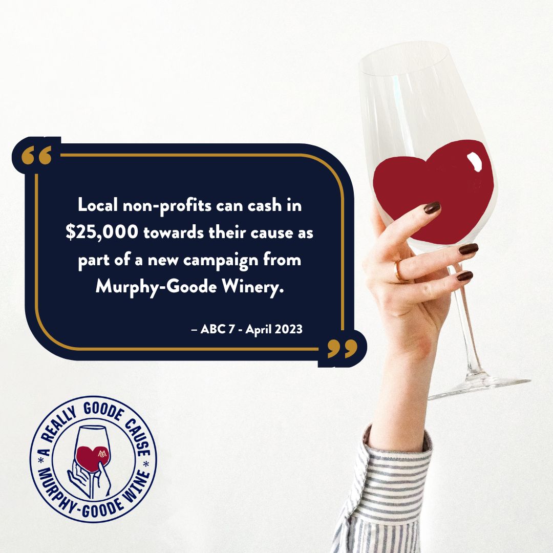 MurphyGoodeWine's tweet photo. We're calling on YOU to #DoSomeGoode for your community. Nominate your favorite non-profit and you'll get $10,000 to invest in yourself! Enter until June 30th: https://t.co/D8gC0fIPkq https://t.co/AkoVYxfNeO