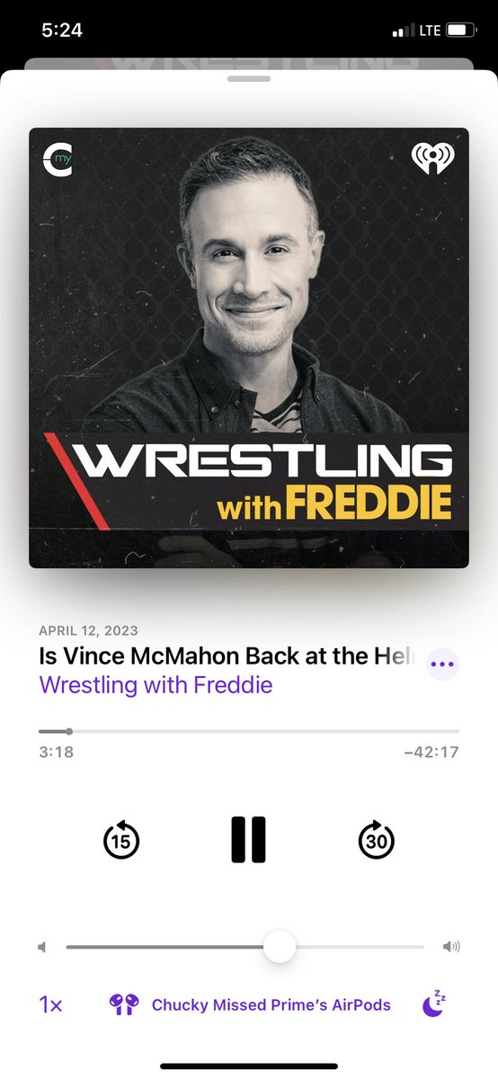 ChuckimusPrime's tweet image. Yo @MikeTaylorShow @biggestpuma was listening to the show on iHeart and they kept running commercials for @WWFreddiePod…gave it a listen and I’m digging it🔥💯 #Wrasslin