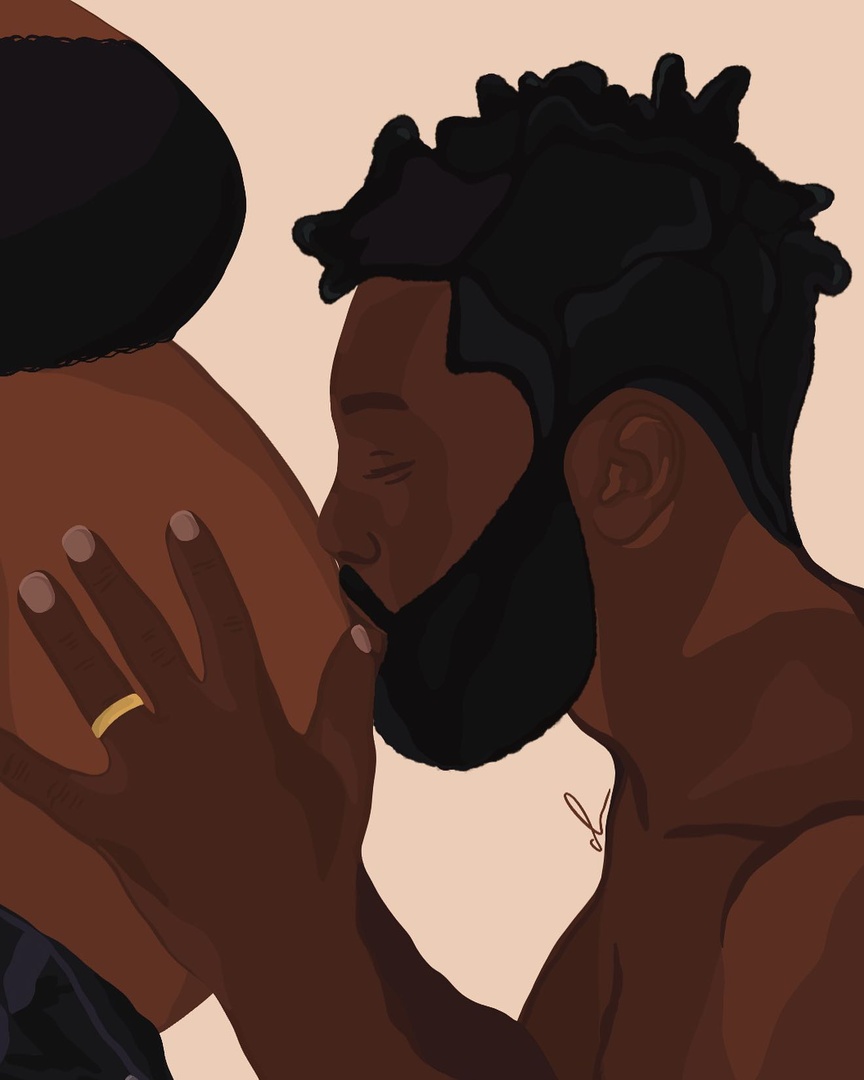 BEBlkCentering's tweet photo. Moments like these 🤎 

What was your favorite memory during pregnancy? 

📷: @sewnpress 

#BeBLKCentering #BlackMamasMatter https://t.co/DqdAmt3IoJ