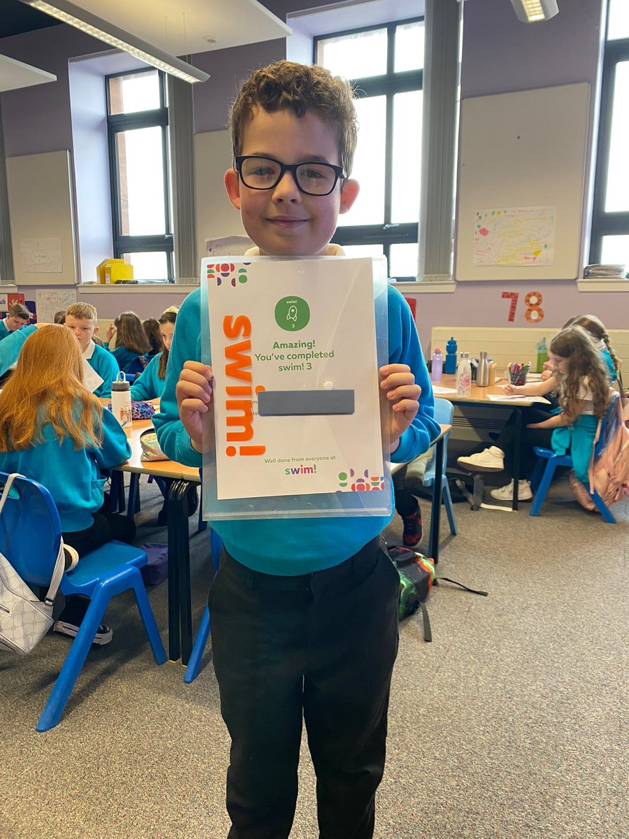 MissRaufGPS's tweet photo. Super pleased with this boy who completed his level 3 in swimming! He was so excited to share this with the class 😊 https://t.co/rYpo40JhVH