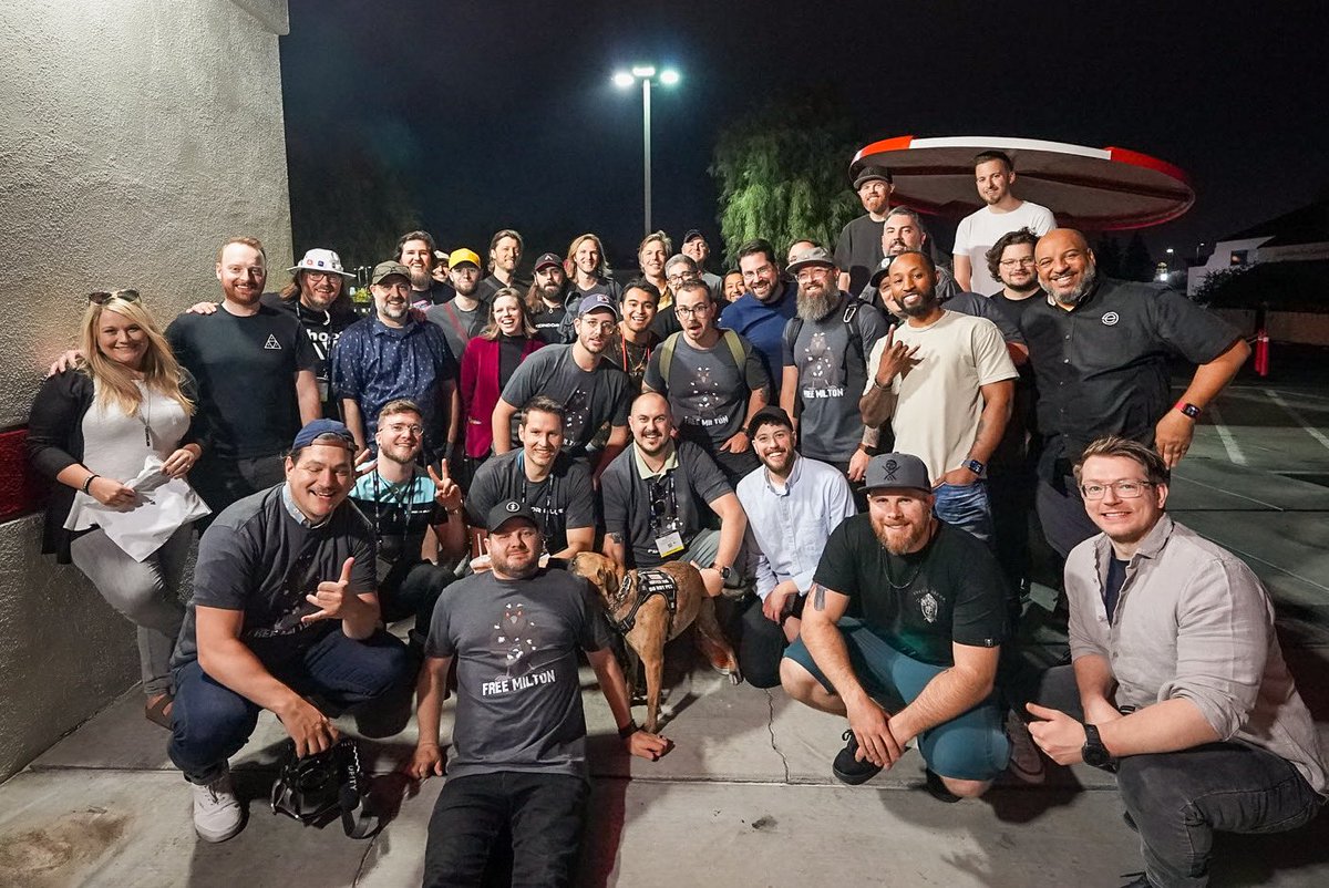 Love all these people! Thankful to know each one of you and stoked to keep this a yearly tradition! 

#FreeMilton #NAB2023