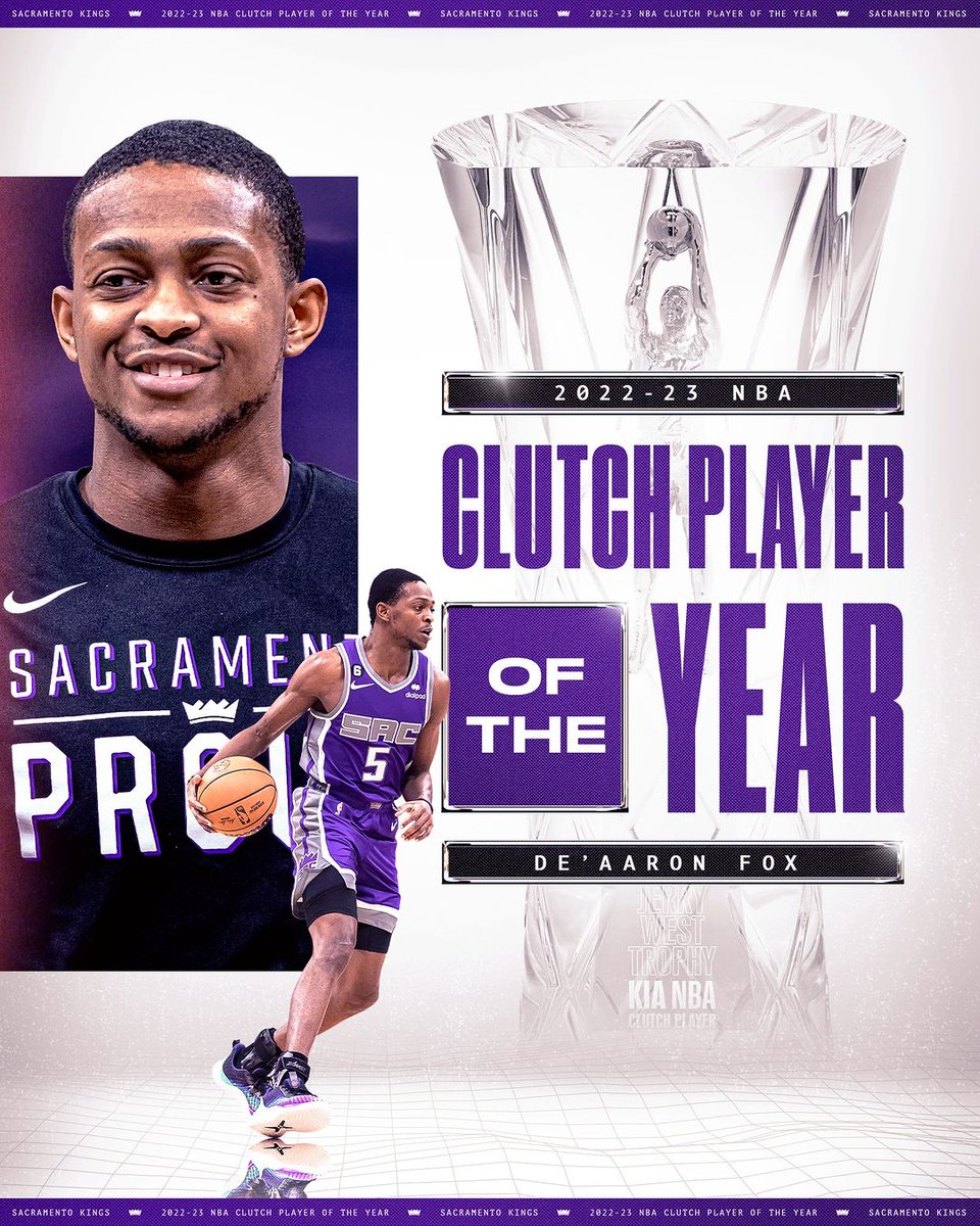 De'Aaron Fox é o primeiro vencedor do prémio Clutch Player of the Year 👑
