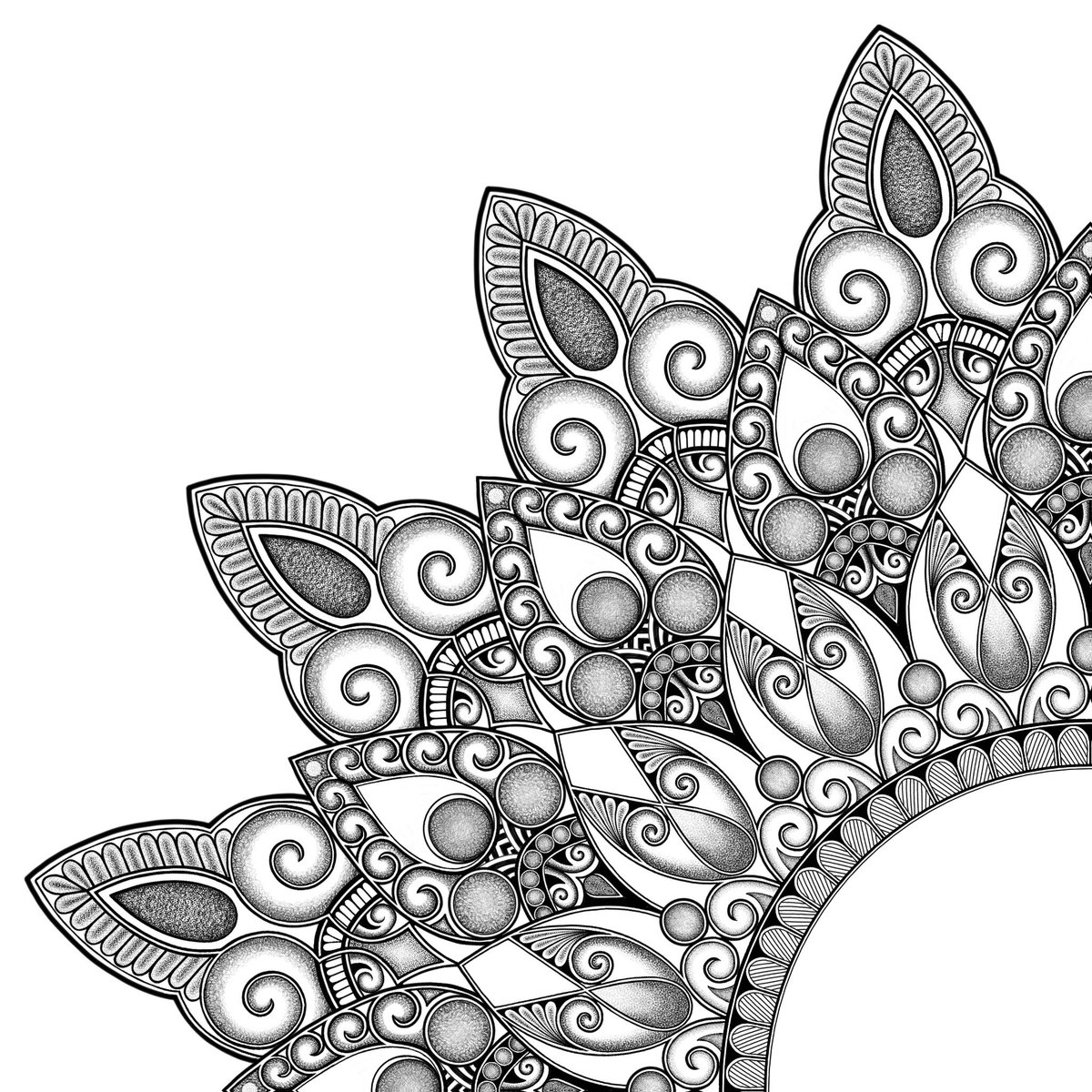LovettLovesBook's tweet photo. Here’s my latest doodle. As usual it’s taken a couple of days to complete.
#digitalart #IAmDrawing #IpadPro #ApplePencil #Mandalas #BlackAndWhite #Stippling #Pointillism #Dotwork #DetailingDoneRight #amaziograph #amaziographapp #symmetry #monochrome https://t.co/VemJ5VMGdI