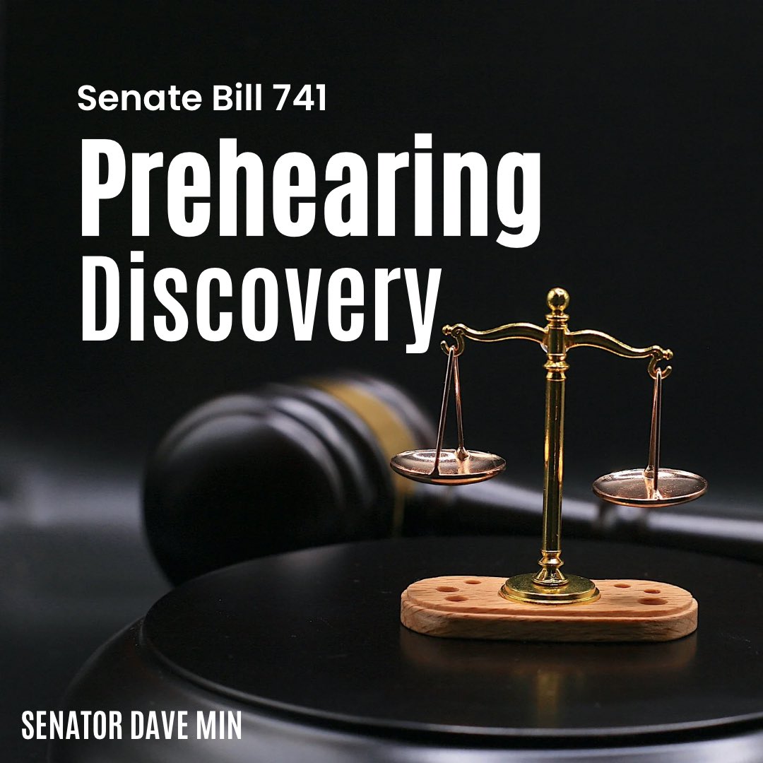 SenDaveMin's tweet photo. 🗳️LEGISLATIVE UPDATE: My #SB741 passed the Senate Judiciary Committee. Supported by @UCILaw’s Domestic Violence Clinic, SB 741 protects survivors in family court from ongoing abuse in the form of litigation abuse. We cannot allow our justice system to re-traumatize DV survivors. https://t.co/l9dgm4wq6w