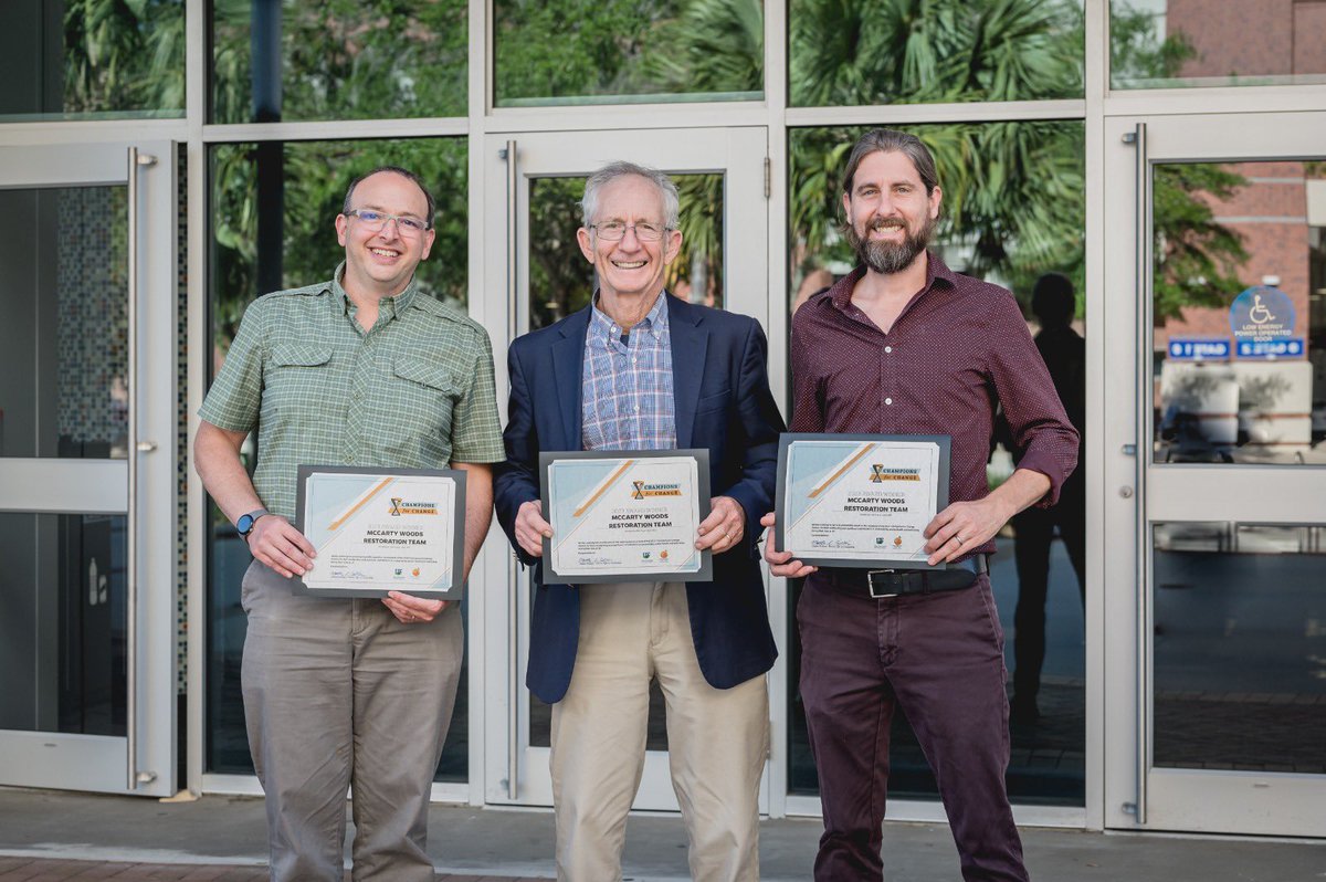 Lucas C. Majure (@gloquidias) on Twitter photo Very proud of the Champions for Change award for the McCarty Woods Restoration Project!! <a href="/sustainableuf/">Sustainable UF</a> <a href="/soltislab/">Soltis Lab @UF</a> @FLAS_herb <a href="/FloridaMuseum/">Florida Museum</a> thanks to <a href="/marpajuelo/">Mariela Pajuelo</a> for the photo! Very proud of the Champions for Change award for the McCarty Woods Restoration Project!! <a href="/sustainableuf/">Sustainable UF</a> <a href="/soltislab/">Soltis Lab @UF</a> @FLAS_herb <a href="/FloridaMuseum/">Florida Museum</a> thanks to <a href="/marpajuelo/">Mariela Pajuelo</a> for the photo!