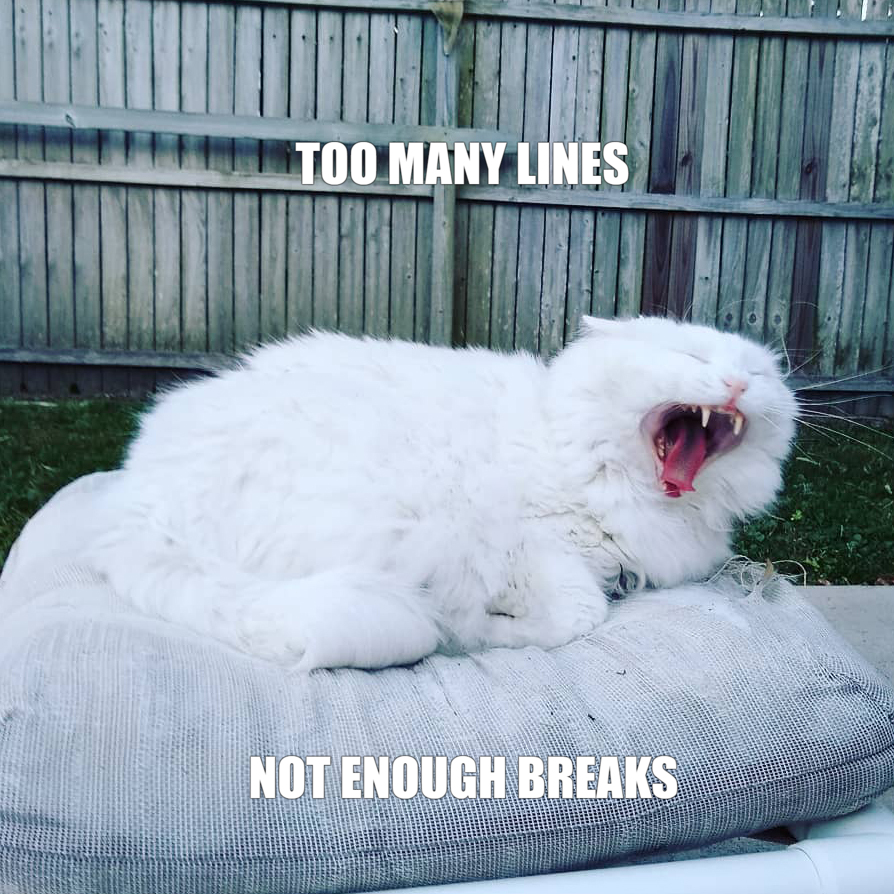 For the tired poets this lovely Tuesday - don't be like me, take breaks!