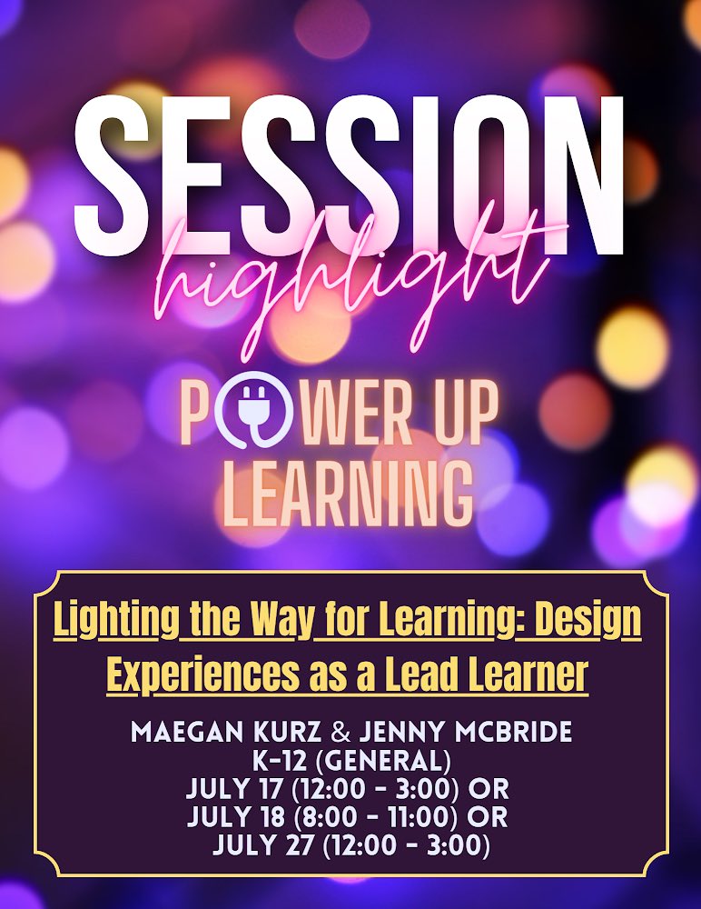 Attention WSD Lead Learners!
This summer session is designed to provide insight for what your colleagues need from you as a leader! This is also the capstone session for summer learning! 
#WSDPowerUp
#WSDLevelUpLearner #wsdlearns
#WeAreWentzville
#EmpowerAllLearners