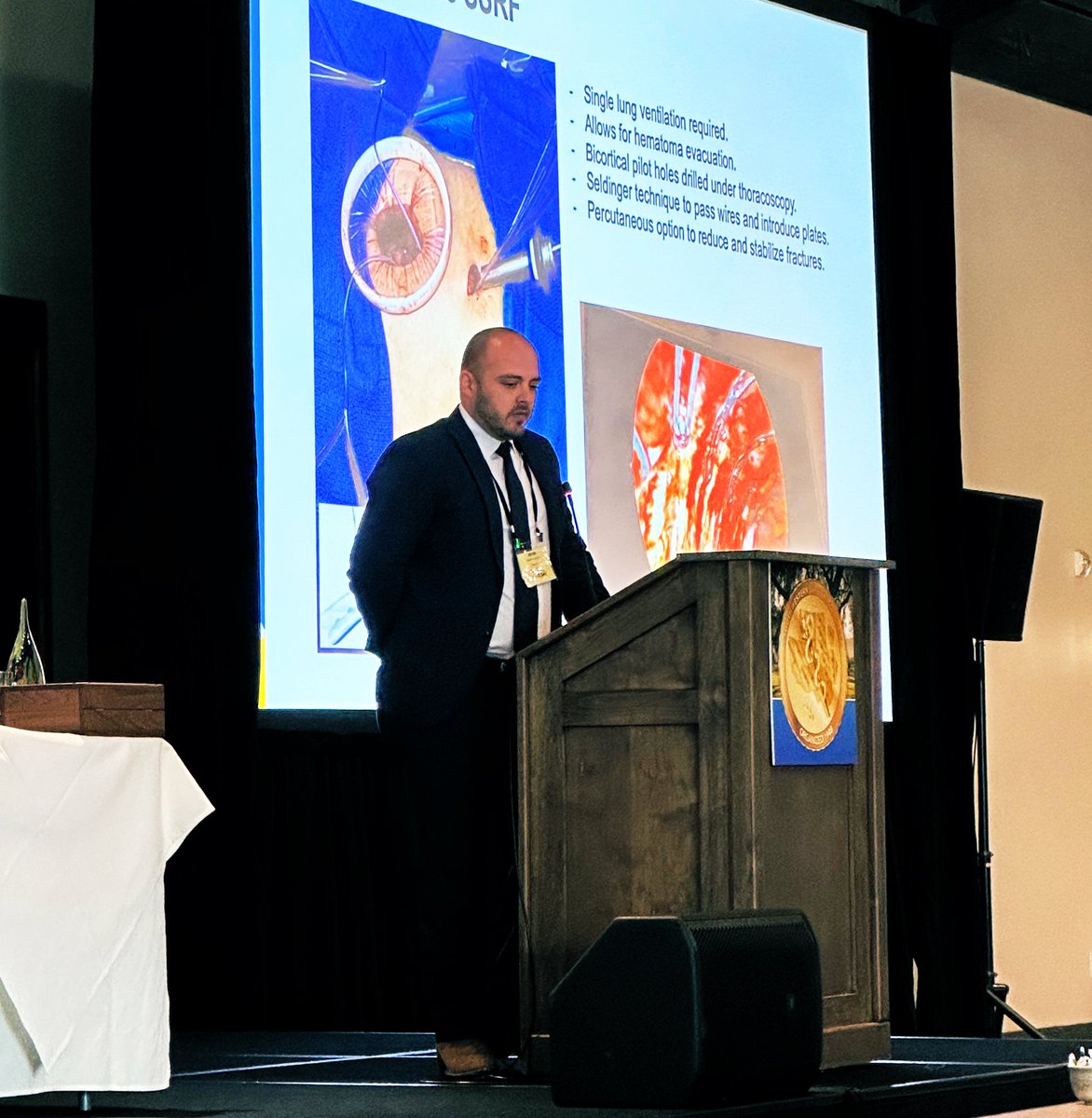 JohnKuk_MD's tweet photo. Thank you @LeeRegner, @DrChadHall , and @BSWHTemple_SURG for the opportunity to present at @SWSCongress in @ojaivalleyinn Ojai, CA. #TraumaSurgery #thoracictrauma #Ribplating 
PC @DrChadHall https://t.co/cg4KCl5zZu