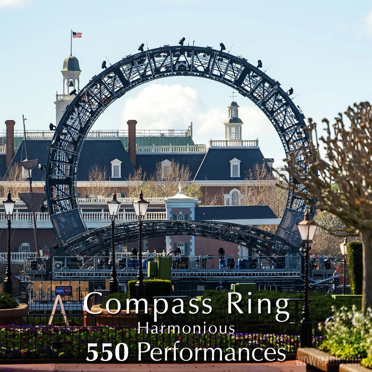 EpcotLegacy's tweet image. In celebration of the removal of the "stargate" eyesore last night. 

IllumiNations: Reflections of Earth
7313 Performances

Harmonious
550 Performances