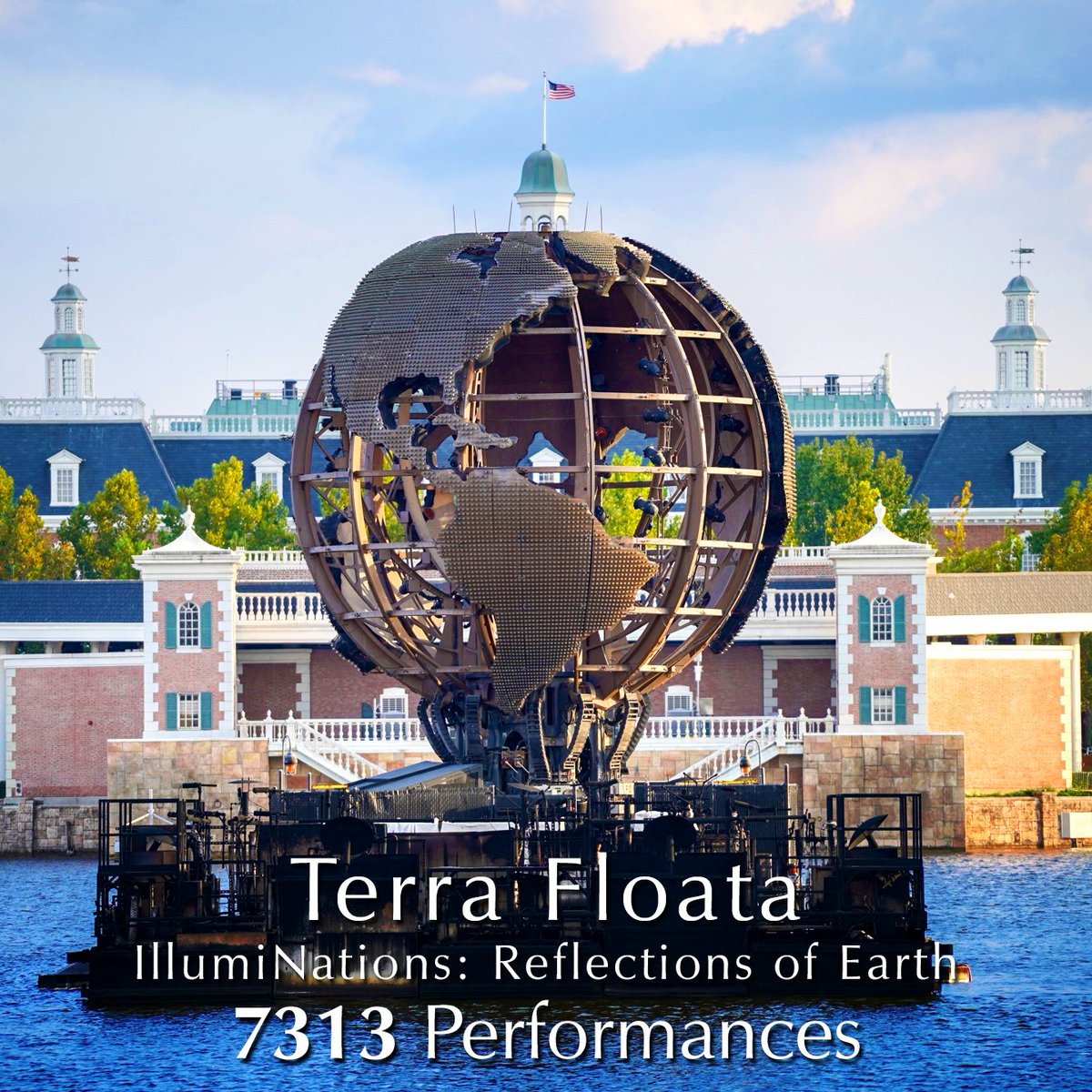 EpcotLegacy's tweet image. In celebration of the removal of the "stargate" eyesore last night. 

IllumiNations: Reflections of Earth
7313 Performances

Harmonious
550 Performances