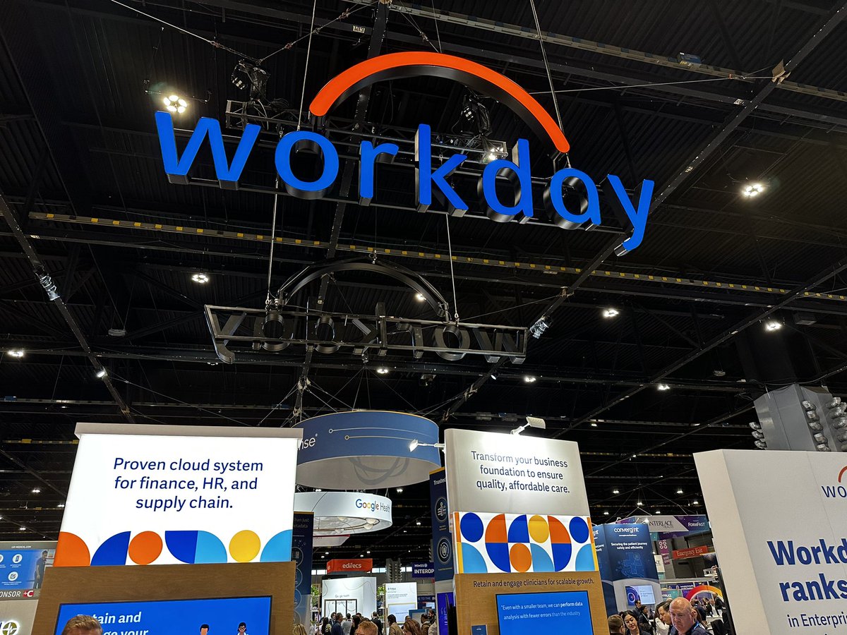 realdavidchou's tweet photo. Next up @workday #himss23 https://t.co/qo3blRvGeF