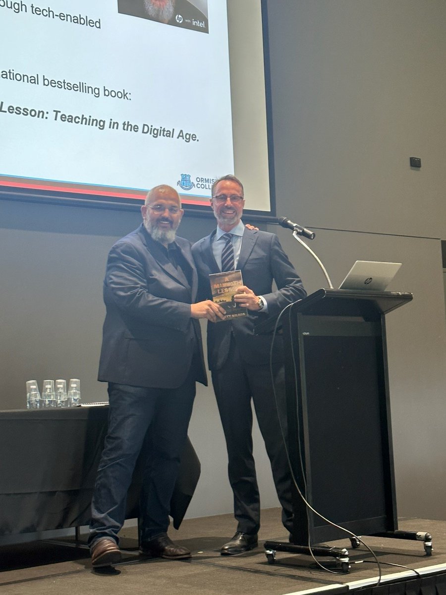 As we continue to pursue excellence in tech-enabled learning, <a href="/HP/">HP</a> ambassador, educator and best-selling author, Brett Salakas addressed OC teachers, drawing on key points from his book 'A Mammoth Lesson: Teaching in the Digital Age'. 
#ReinventTheClassroom #aussieED <a href="/MRsalakas/">Brett Salakas</a>