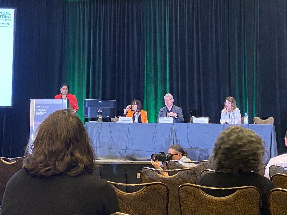 Enjoying inspirational talks at the <a href="/AACR/">AACR</a> 2023 WG meeting on Cancer Prevention with outstanding female mentors and role models @NeliMUlrich <a href="/kalavisvanathan/">Kala Visvanathan</a> and a wonderful leader in the realm of ctDNA #klauspantel