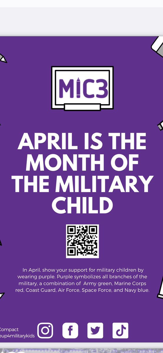 Kelsey Sherline (@rlccounselor) on Twitter photo Tomorrow, 4/19, is Purple Up Day! Show your support to our military students by wearing purple. We are proud of their courage and resilience💜 <a href="/RLCPrincipal/">Diane Insari</a> <a href="/RLC_Coyotes/">Rosa Lee Carter ES</a> <a href="/erol_hak/">Erol Hak</a> Tomorrow, 4/19, is Purple Up Day! Show your support to our military students by wearing purple. We are proud of their courage and resilience💜 <a href="/RLCPrincipal/">Diane Insari</a> <a href="/RLC_Coyotes/">Rosa Lee Carter ES</a> <a href="/erol_hak/">Erol Hak</a>