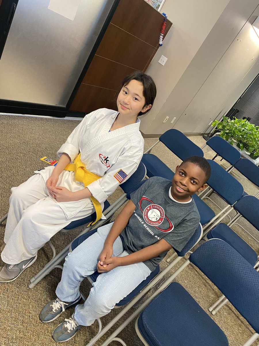 RyonMiddle's tweet photo. Angelina and Drew are ready to represent Polly Ryon at tonight’s @LamarCISD Board Meeting. #prmsmagic #prmsrocks https://t.co/tyksMGwFbg