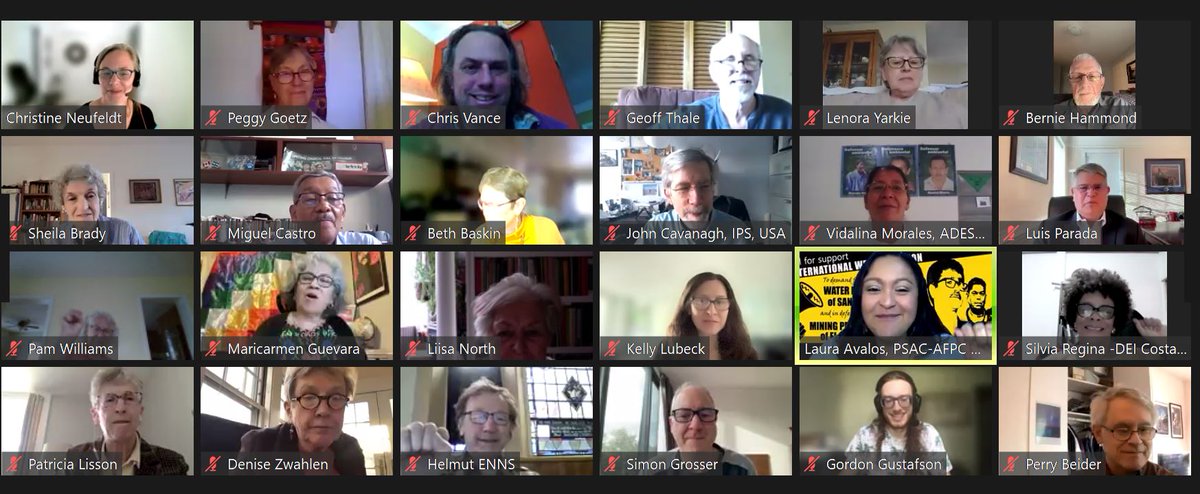 👏Great show of support with the #SantaMarta5 w over 150 people at webinar led by the Intl'n Allies <a href="/stopESmining/">International Allies</a>! Truly #SantaMartaIsNotAlone in its fight for the Freedom of its community leaders, for Water and Peace in El Salvador.
<a href="/no_mineria_sv/">Mesa Frente a la Minería Metálica en El Salvador</a> <a href="/ades_sm/">ADES Santa Marta</a>
#SantaMartaNoEstaSola